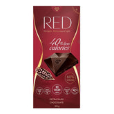 Chocolat rouge noir sans sucre 60% CACAO extra noir 100 g